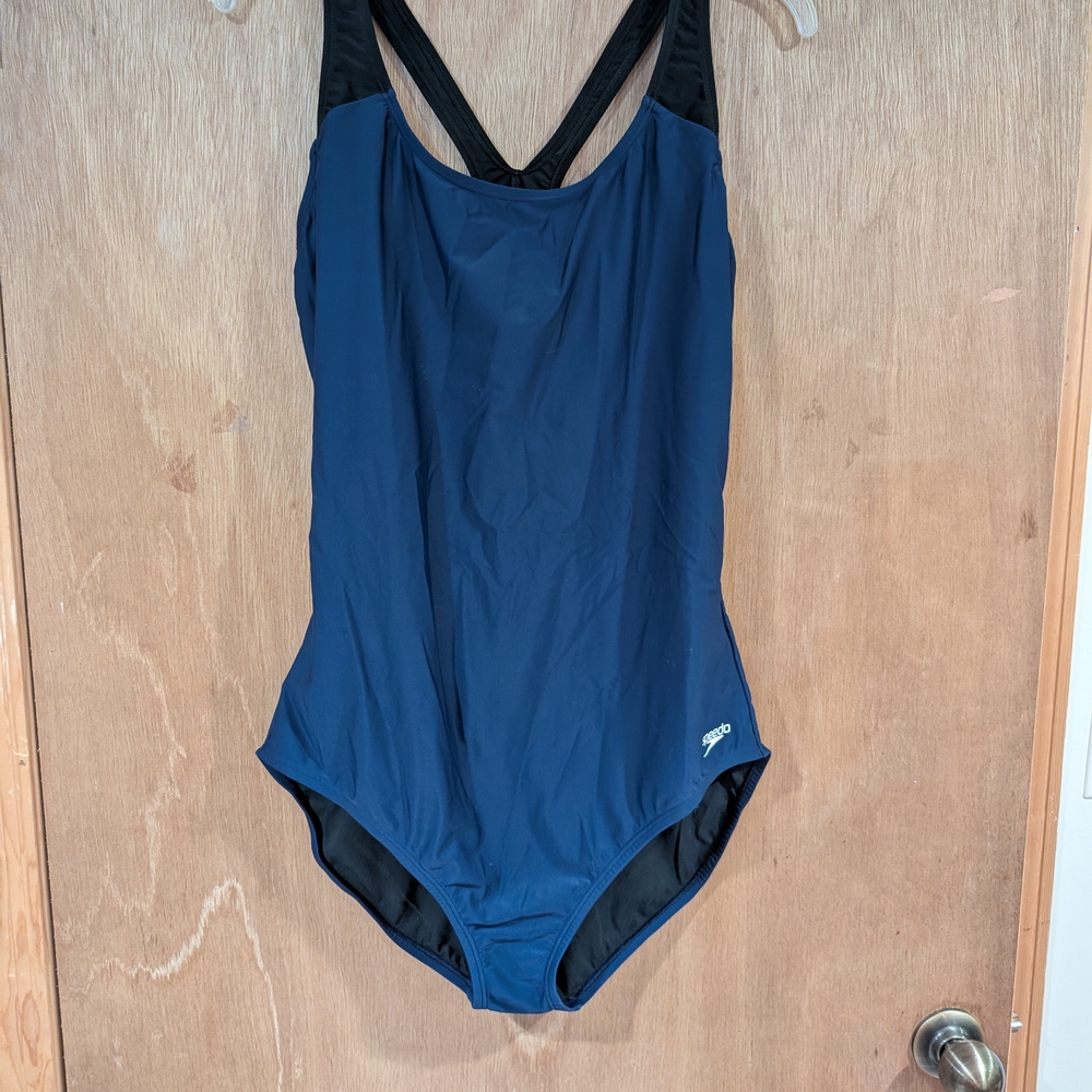 Speedo Women's Blue One-Piece Swimsuit